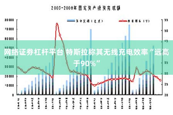 网络证劵杠杆平台 特斯拉称其无线充电效率“远高于90%”