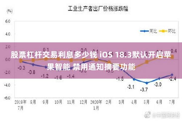 股票杠杆交易利息多少钱 iOS 18.3默认开启苹果智能 禁用通知摘要功能